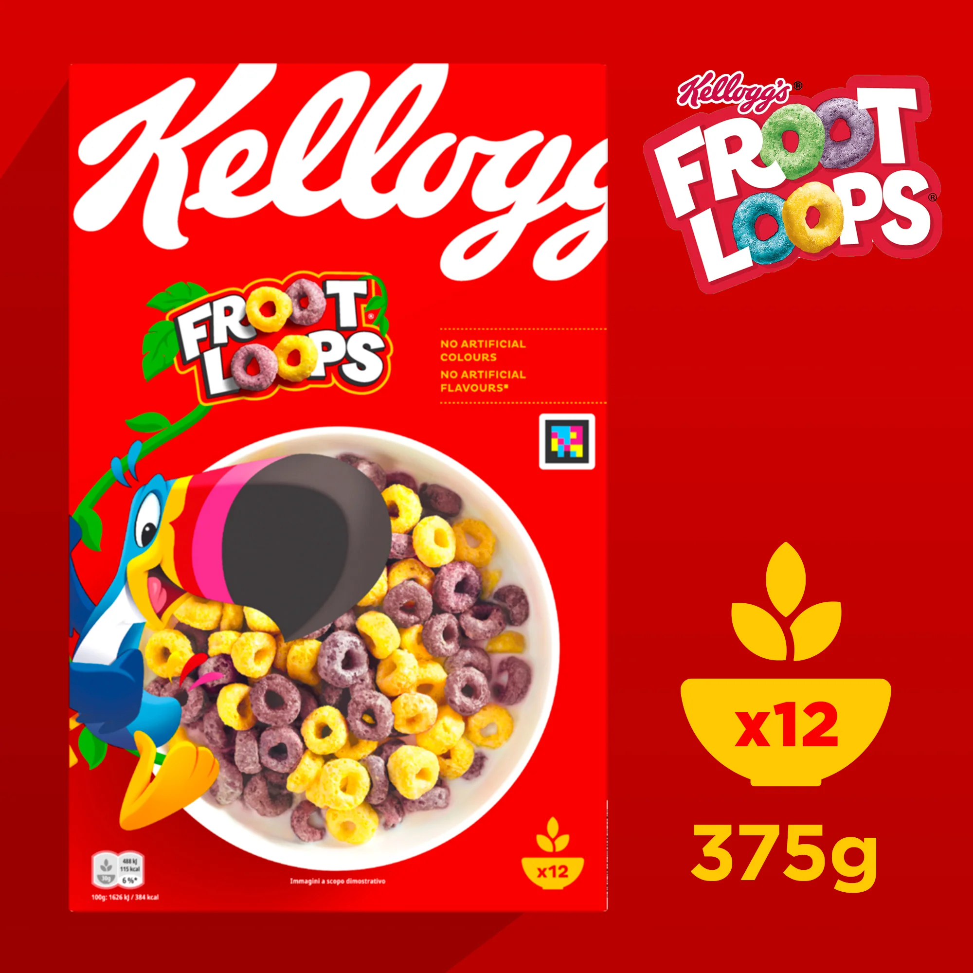 Kellogg's Froot Loops - 6x 375g - Image 2