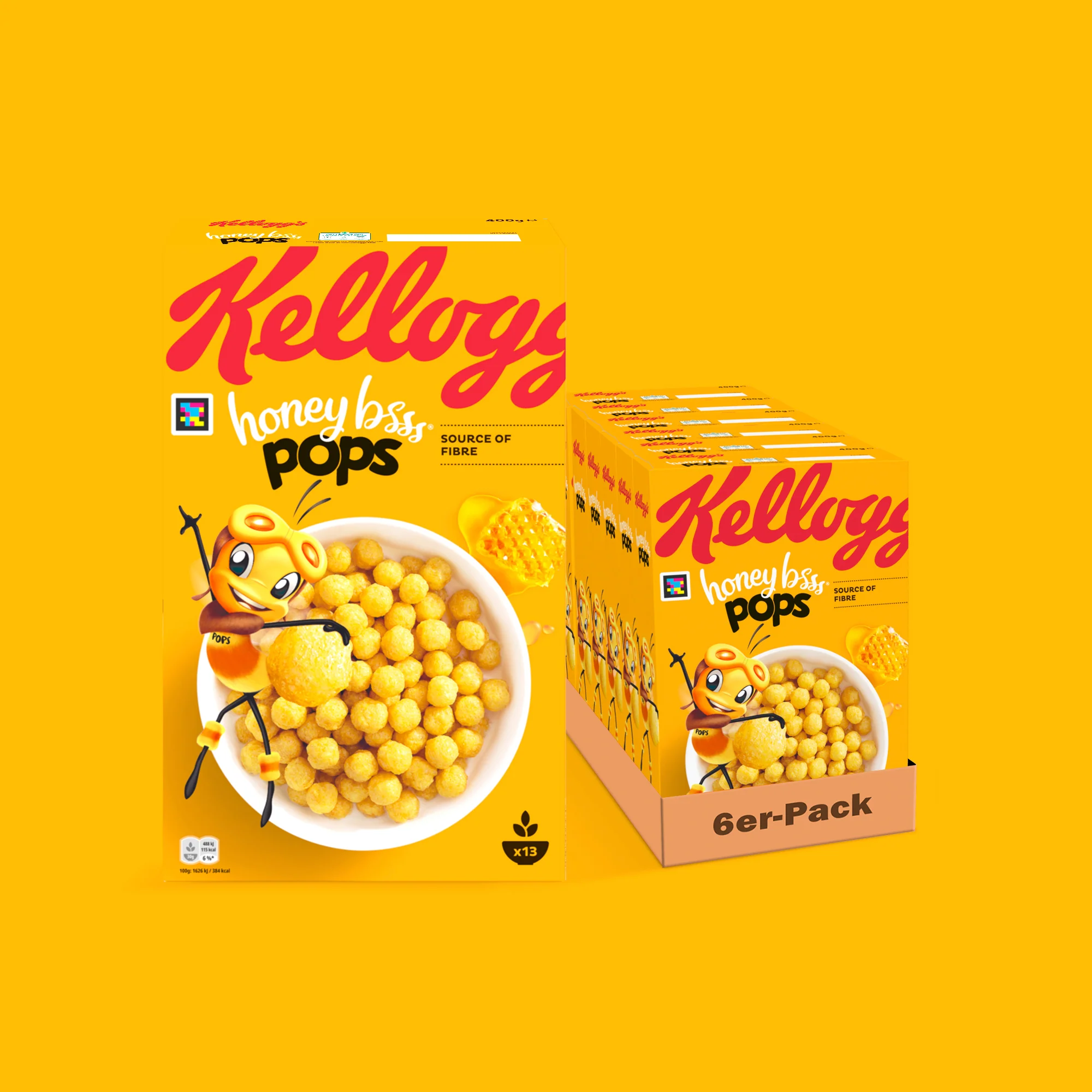 Kellogg's Honey Bsss Pops - 6x 400g