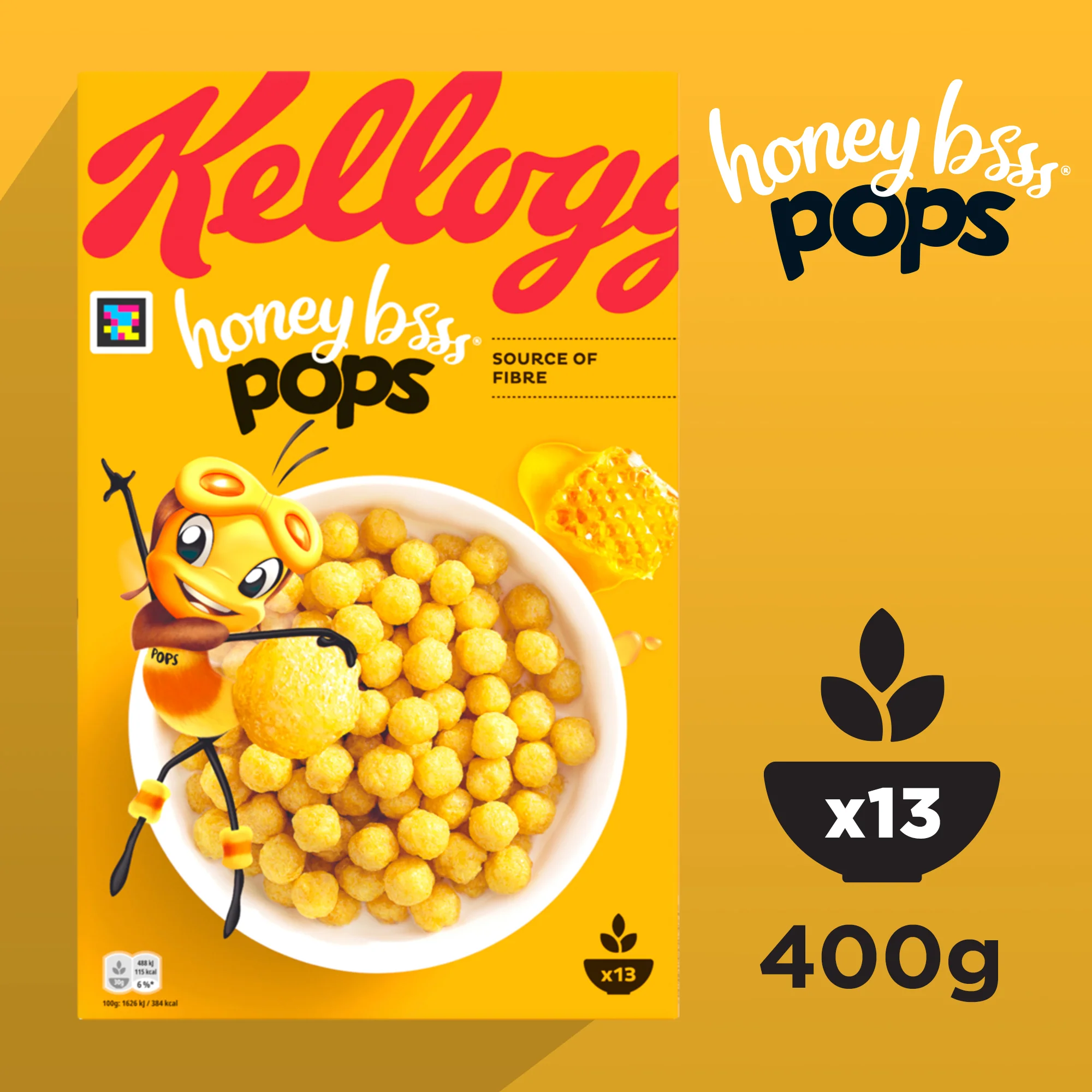 Kellogg's Honey Bsss Pops - 6x 400g - Image 2