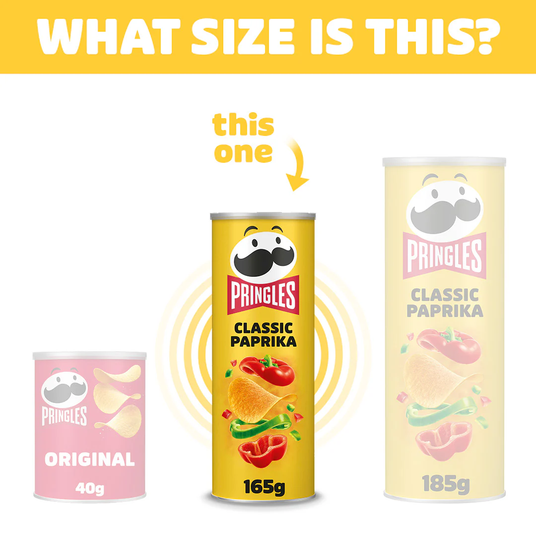 Pringles Classic Paprika - 165g - Image 3