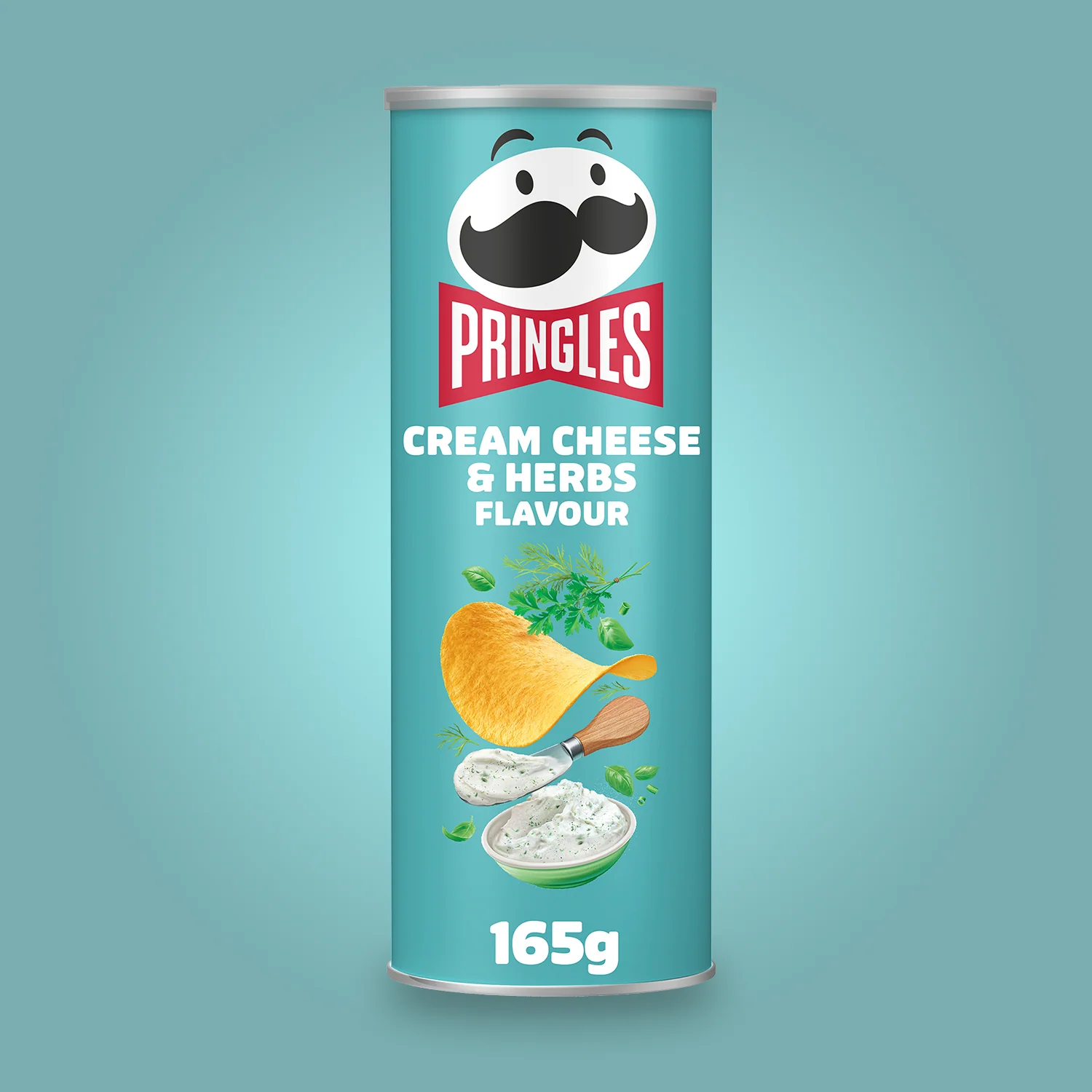 Pringles Cream Cheese & Herbs - 8x 165g - Image 2