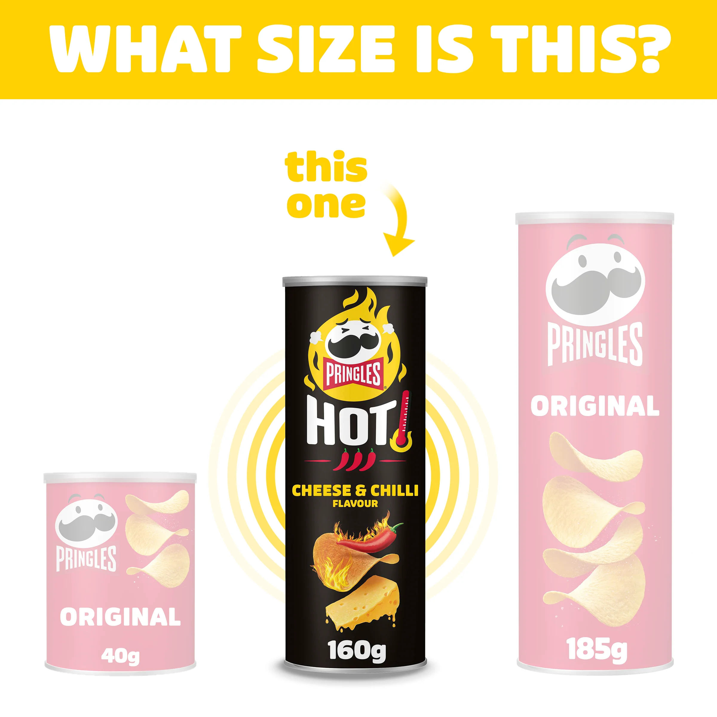 Pringles Hot Cheese & Chilli - 8x 160g - Image 4
