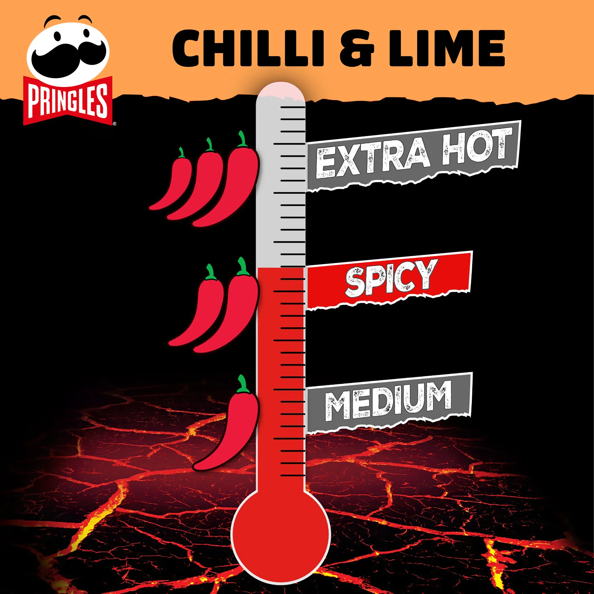 Pringles Hot Mexican Chilli & Lime Flavour - 160g - Image 4