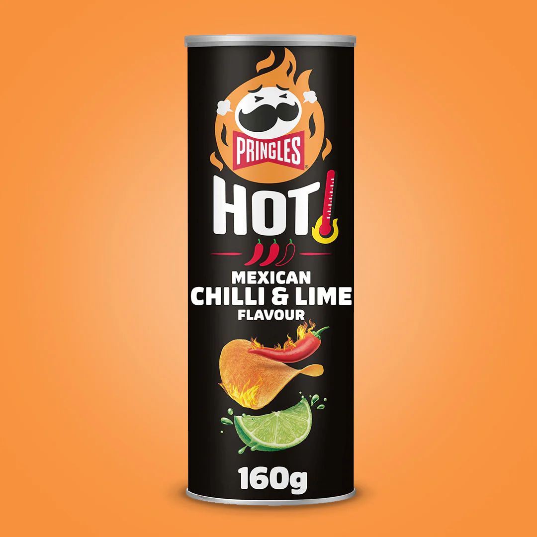 Pringles Hot Mexican Chilli & Lime Flavour - 8x 160g - Image 2