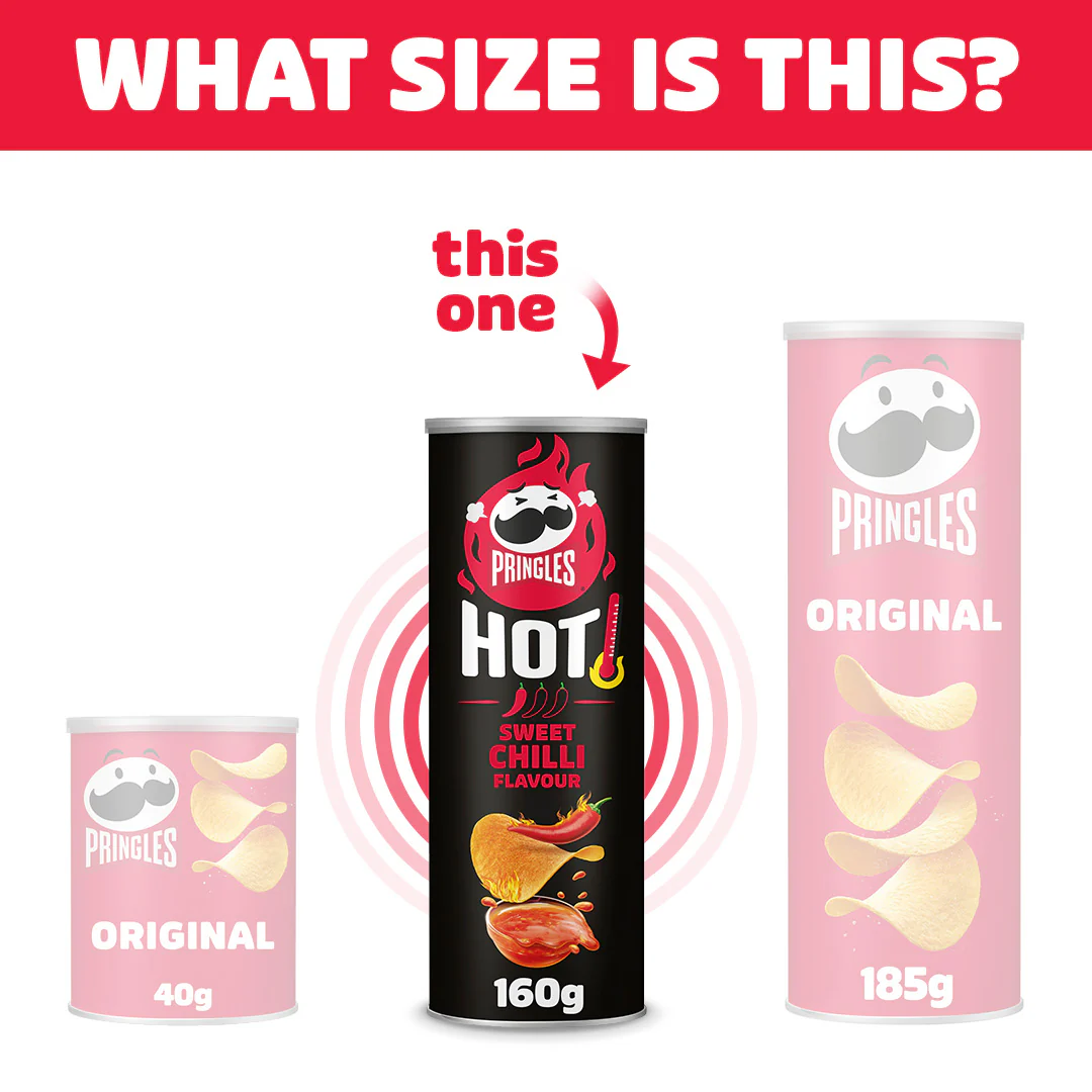 Pringles Hot Sweet Chilli - 160g - Image 3