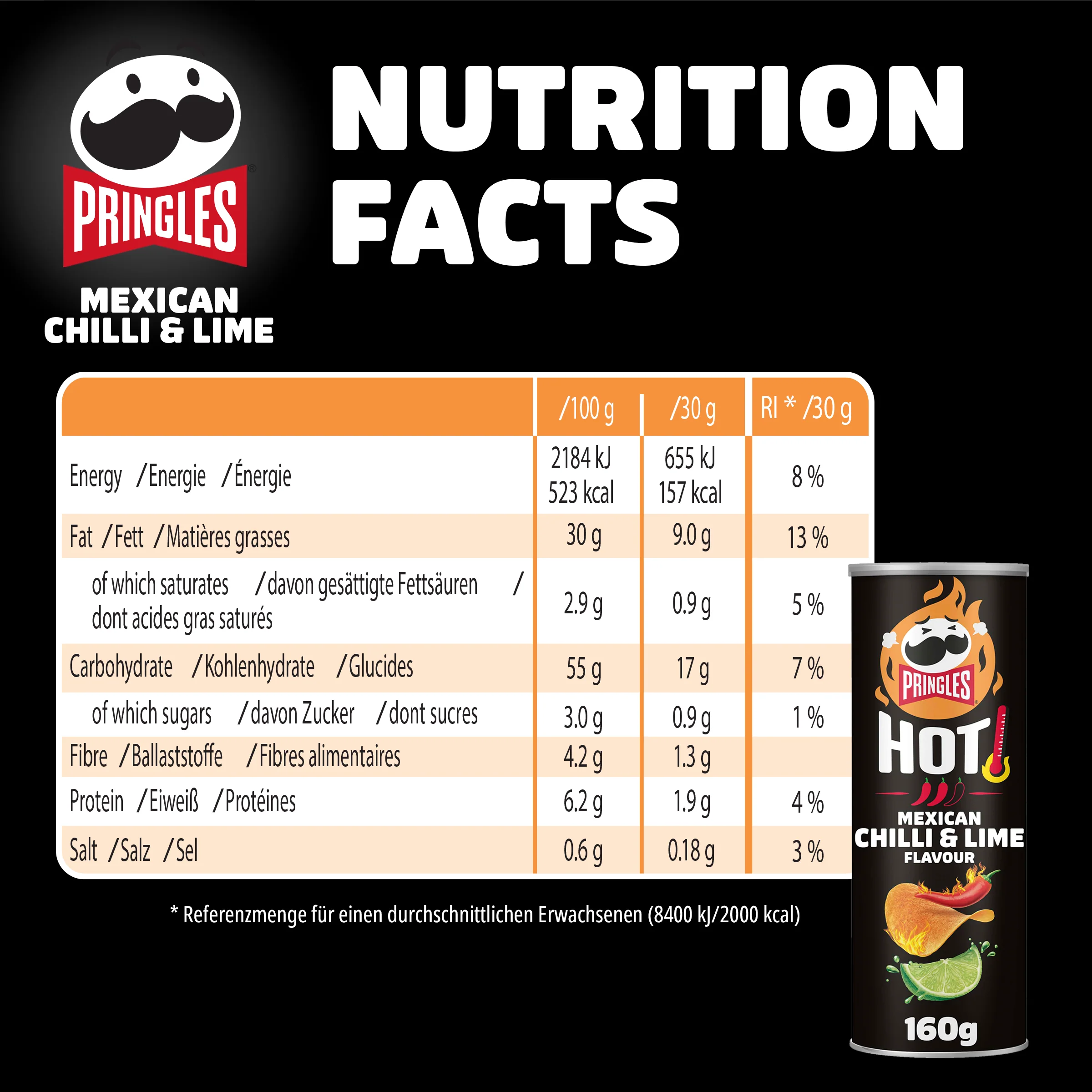 Pringles Original Hot Mix - 6x 160g - Image 3