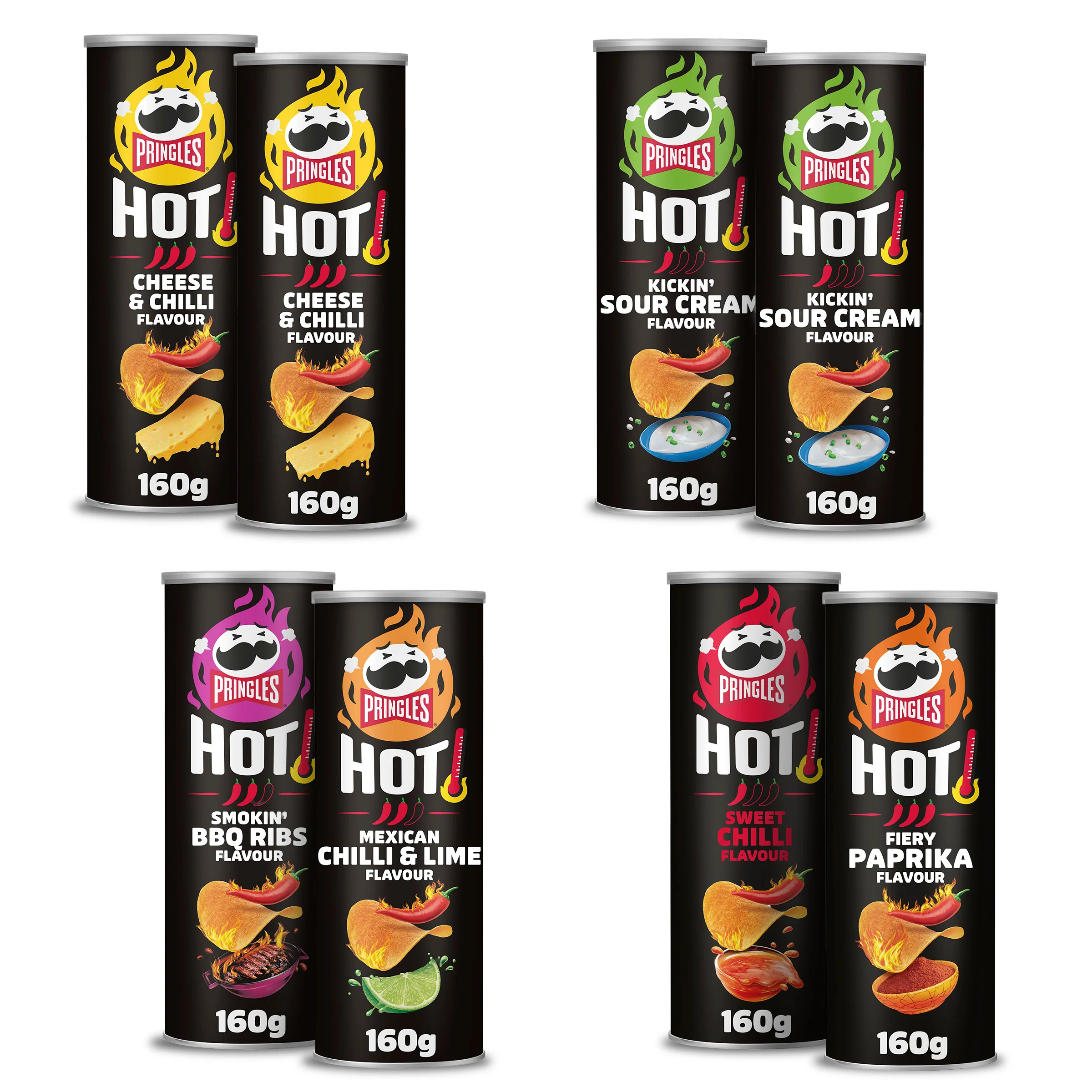 Pringles Original Hot Mix - 8x 160g
