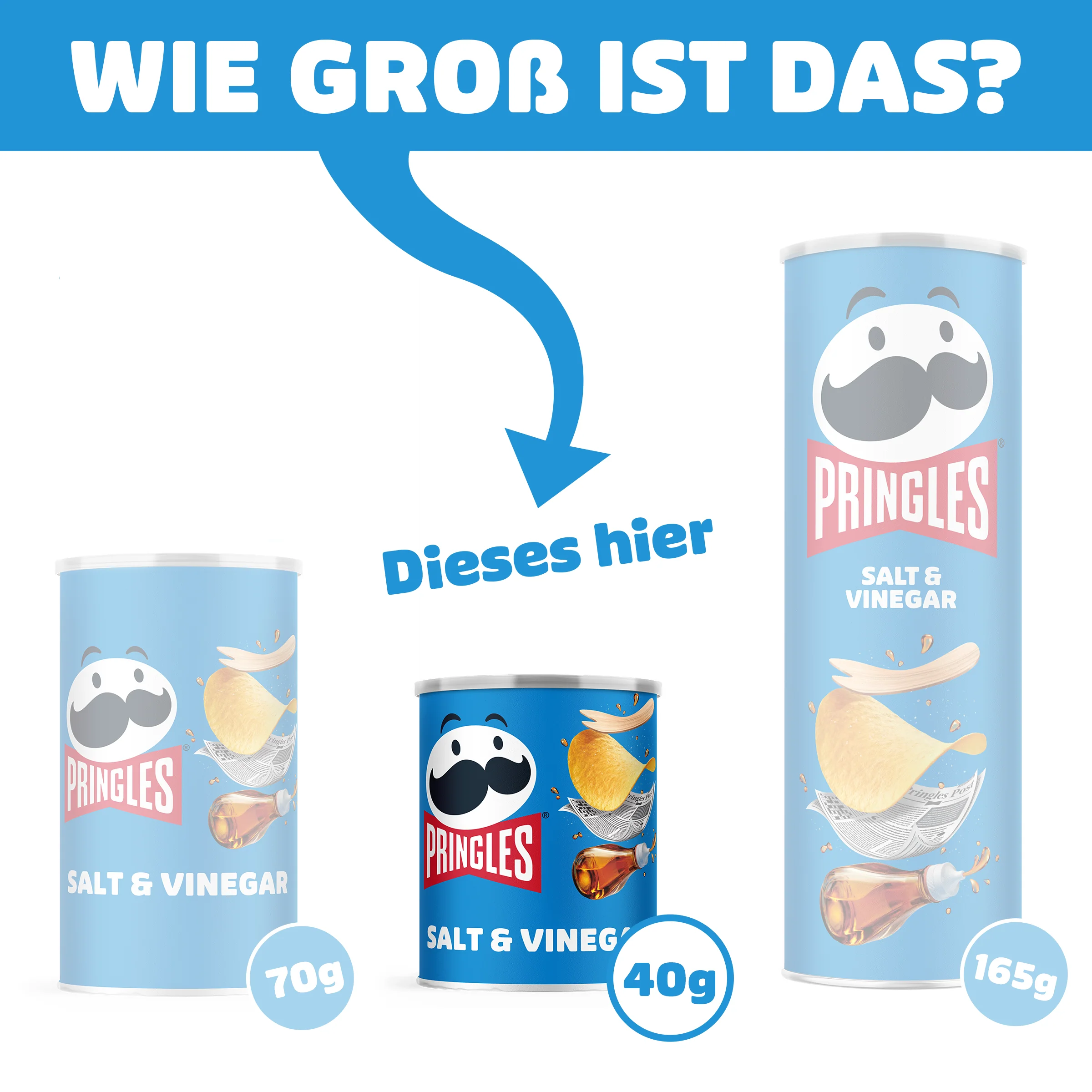 Pringles Salt & Vinegar - 24x 40g - Image 3