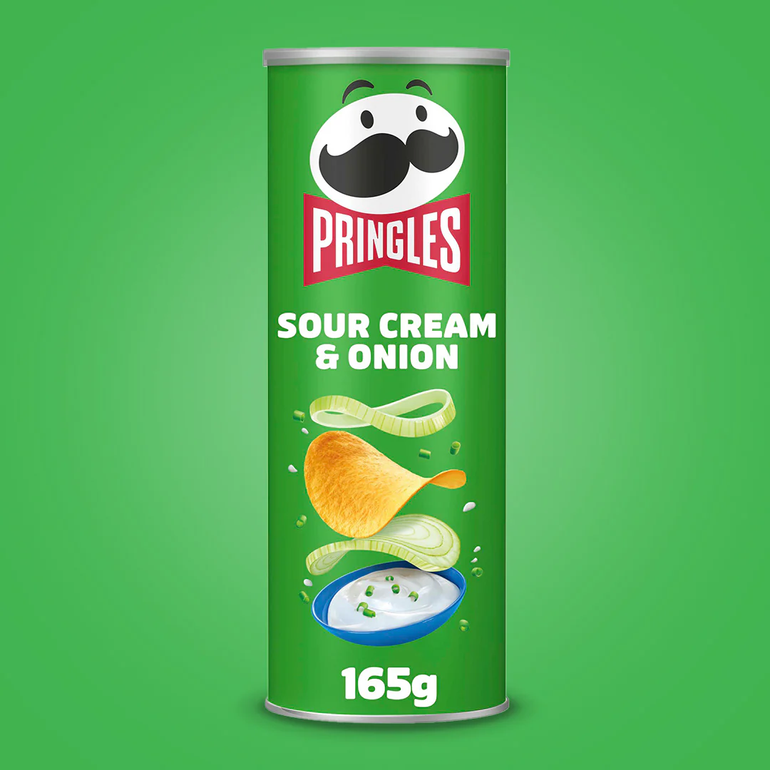 Pringles Sour Cream & Onion - 8x 165g - Image 2