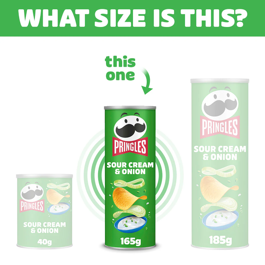 Pringles Sour Cream & Onion - 8x 165g - Image 4