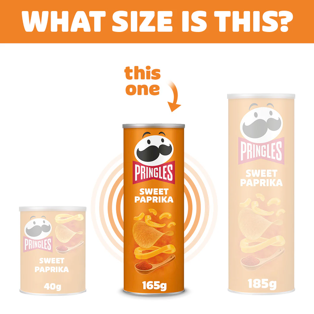 Pringles Sweet Paprika - 165g - Image 3