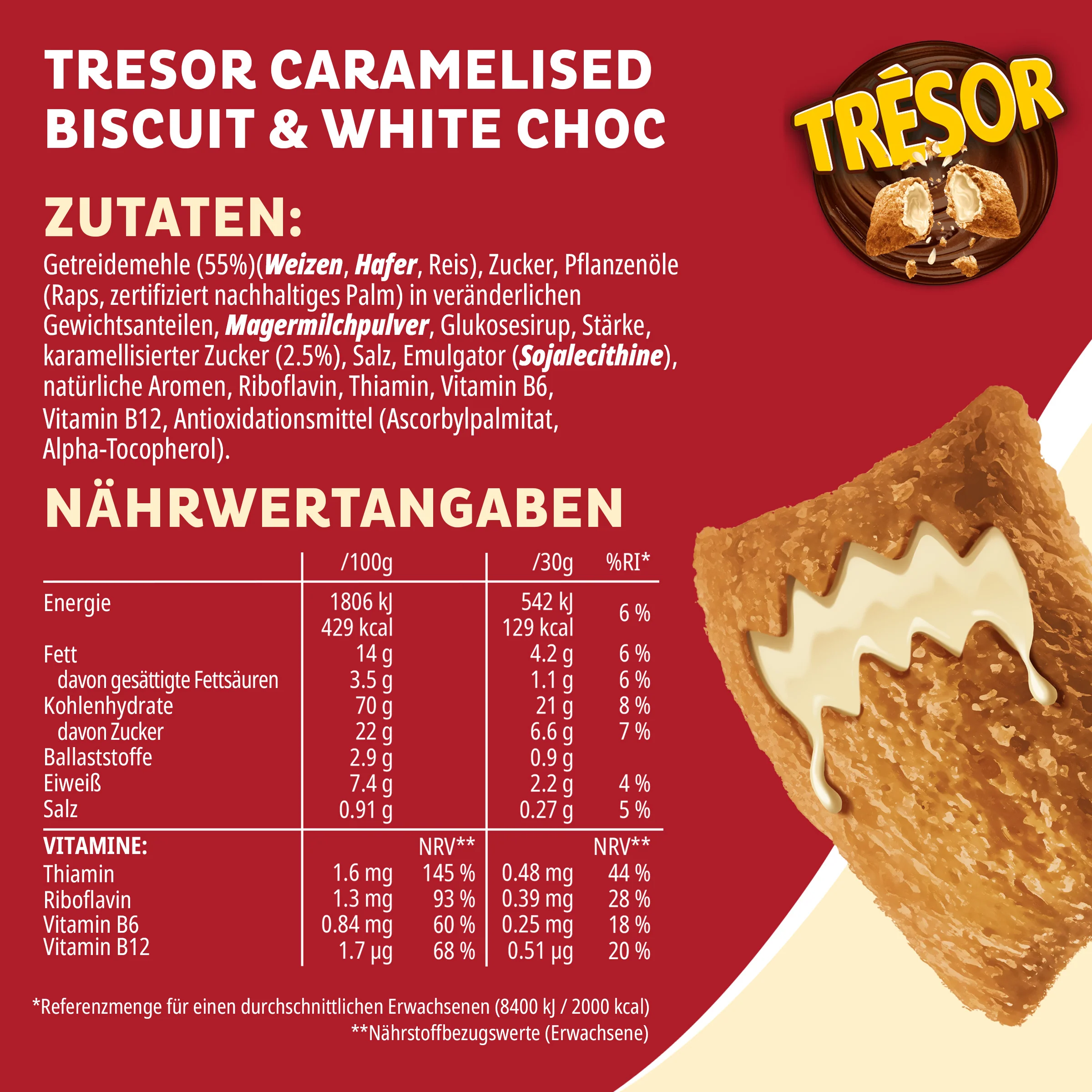 Tresor Caramelised Biscuit & White Choc - 6x 375g - Image 3